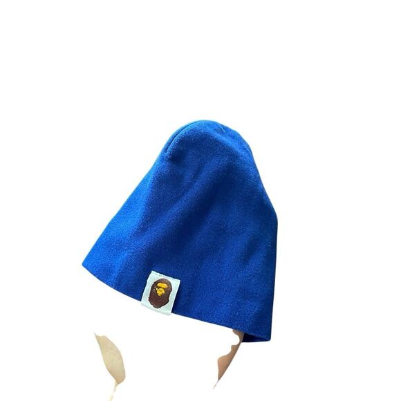 A Bathing Ape BAPE Royal Blue Baby Beanie Hat Y2K Streetwear - Picture 7 of 7